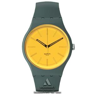 ساعت سواچ صفحه زرد Swatch SO29G103