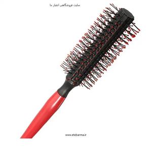 برس مو پیچ پلاستیکی خارجی دسته قرمز