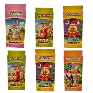 مداد رنگی ۱۲رنگ کرونا