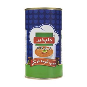 کنسرو سوپ گوجه فرنگی دلپذیر مقدار 500 گرم