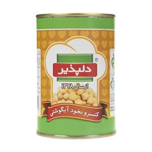 کنسرو نخود آبگوشتی دلپذیر مقدار 420 گرم Delpazir Chick Peas Canned 420gr