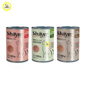 کنسرو سگ شایر وزن 400 گرم