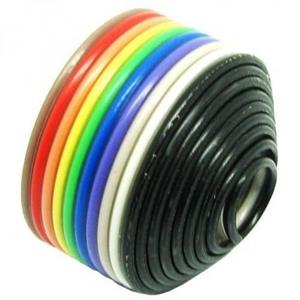 کابل فلت 10 رشته رنگی یک متری