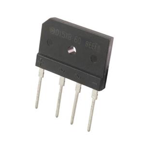 پل دیود 15A-600V تخت شانه ای D15XB60 مارک Shindengen