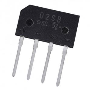پل دیود 1.5A-600V تخت شانه ای D2SB60 تایوانی مارک Shindengen