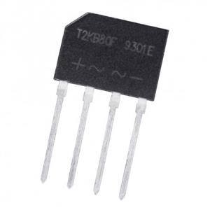 پل دیود 2A-800V تخت شانه ای T2KB80F تایوانی