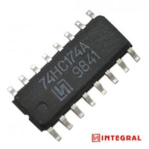 تراشه فلیپ فلاپ 74HC174AD پکیج SOP-16 مارک INTEGRAL