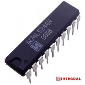 تراشه بافر 74LS244N پکیج DIP مارک INTEGRAL 