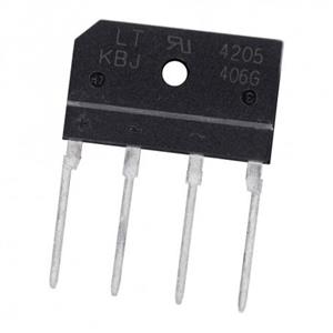 پل دیود 4A-600V تخت شانه ای KBJ406G تایوانی مارک Lite-On