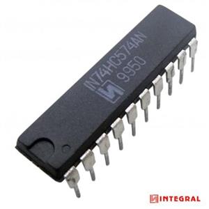 تراشه فلیپ فلاپ 74HC574AN پکیج DIP مارک INTEGRAL
