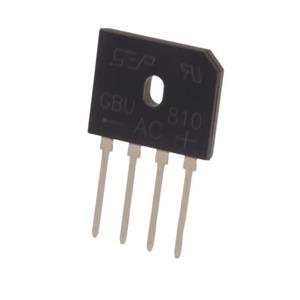 پل دیود 8A-1000V تخت شانه ای GBU810