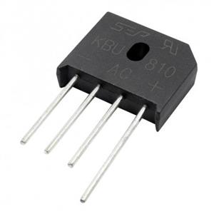 پل دیود 8A-1000V تخت شانه ای KBU810