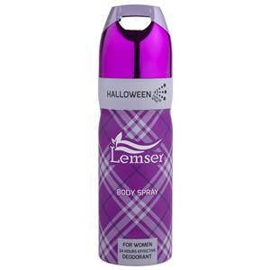 اسپری خوشبو کننده بدن زنانه لمسر مدل Halloween حجم 200 میلی لیتر Lemser Splash For Women 200ml 