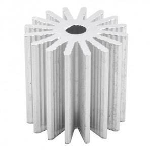 هیت سینک آلومینیومی استوانه ای سوراخ دار 16 پره 30x25mm