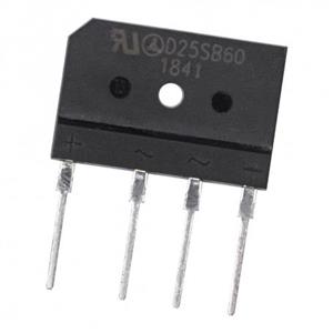 پل دیود 25A-600V تخت شانه ای D25SB60 تایوانی مارک LRC