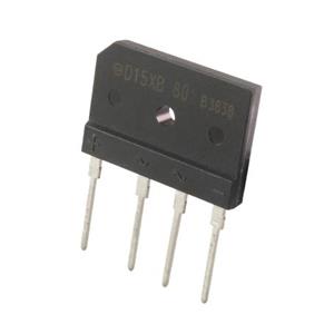 پل دیود 15A-800V تخت شانه ای D15XB80 مارک Shindengen