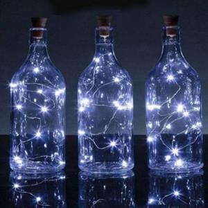 ریسه LED مفتولی سفید مهتابی دو متری طرح درب بطری
