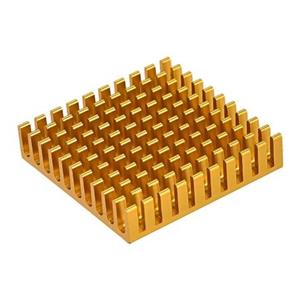 هیت سینک طلایی مربعی سایز 45x45x10mm