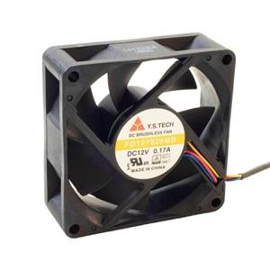 فن 12V-0.17A سایز 7X7X2.5cm مدل FD127025MB مارک Y.S.TECH 