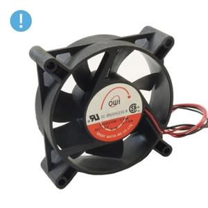 فن 12V دو سیمه سایز 8x8 ضخامت 2.5cm مارک owi مدل D0825B