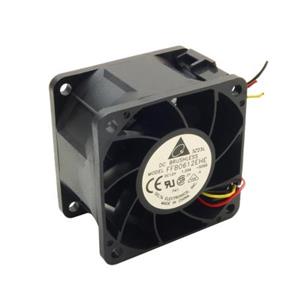 جت فن براشلس DC12V-0.7A سه سیمه FFB0612EHE سایز 6X6X3.8 مارک DELTA 