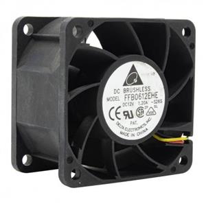 جت فن براشلس DC12V-1.2A چهار سیمه FFB0612EHE سایز 6X6X3.8 مارک DELTA 
