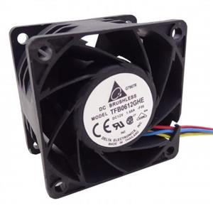 جت فن بلبرینگی 12V-1.68A سایز 6x6x3.8 مارک DELTA مدل TFB0612GHE 