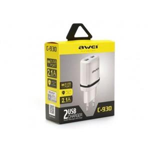 شارژر 5 ولت 2.1A آوی AWEI با دو خروجی USB مدل C-930