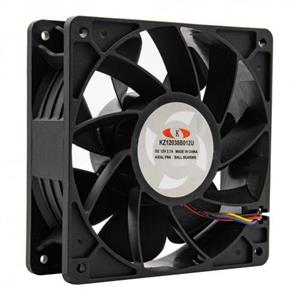 جت فن بلبرینگی 12V-2.7A سایز 12x12x3.8 مدل KZ12038B012U 
