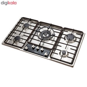 اجاق گاز صفحه‌ای پنج شعله استیل البرز مدل S-5901