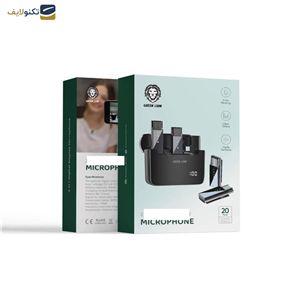 میکروفن یقه ای گرین لاین مدل 2in1 Digital Display Type-C