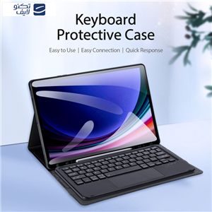کیف کیبورد دار سامسونگ Galaxy Tab S9 FE Plus 12.4 Inch دوکس دوکیس مدل TKSeries