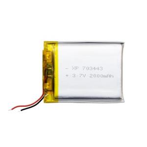 باتری لیتیوم پلیمر 3.7v ظرفیت 2000mAh کد 703443