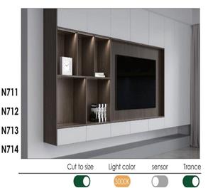 چراغ LED  توکار با نور شیبدار مدل لینیا (Linea) عرض 250 سانتیمتر فانتونی کد N714