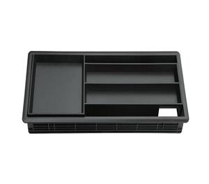 قاب داکت پلاستیکی رومیزی پلاستیکی با دیوایدر نوشت افزار بدون سوکت مشکی 27*106*285 میلیمتر فانتونی کد T361