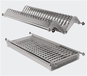 آبچکان بالای سینک 2 طبقه تمام استیل عرض 90 سانتی متر فانتونی کد G042