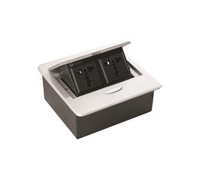 پریز برق پاپ آپ دکمه تاچ مکانیکی رنگ سیلور (2 سوکت برق یونیورسال) فانتونی کد N334