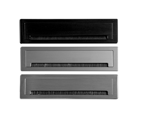قاب داکت لولایی آلومینیومی رومیزی با درب آرامبند خاکستری عمق 28mm , طول 300mm , عرض 90mm فانتونی کد T342