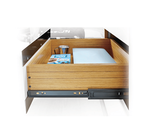 ریل ساچمه ای 3 تکه تلسکوپی 45 کیلوگرمی ساده مشکی عمق 35 فانتونی کد B342