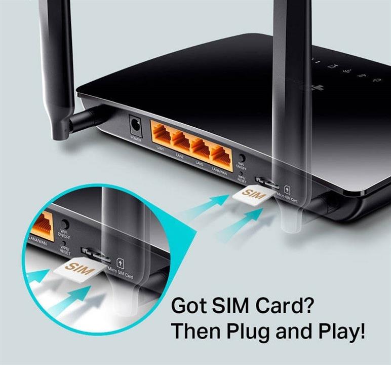 TP-LINK Archer MR200 Dual-Band Wireless AC750 4G LTE Modem Router