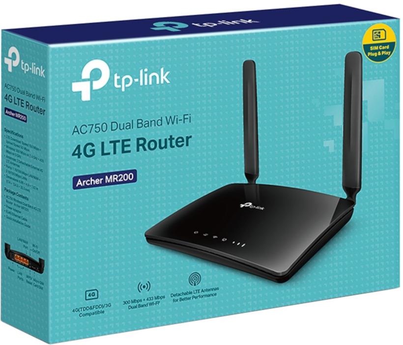 TP-LINK Archer MR200 Dual-Band Wireless AC750 4G LTE Modem Router