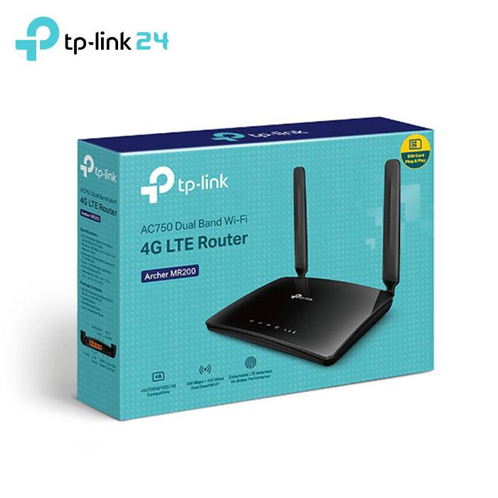 TP-LINK Archer MR200 Dual-Band Wireless AC750 4G LTE Modem Router