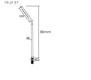 چراغ LED پایه دار مینیمال بلک پال همراه با ترانس فانتونی کد N905