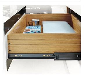 ریل ساچمه ای سه تکه تلسکوپی 45 کیلوگرم P2O مشکی عمق 30 سانتی متر فانتونی کد B361