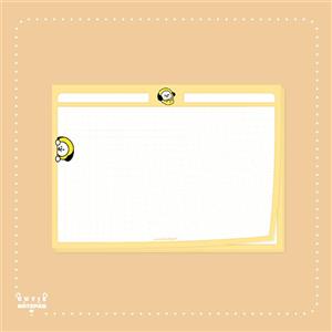 نوت پد شطرنجی BT21 طرح Chimmy