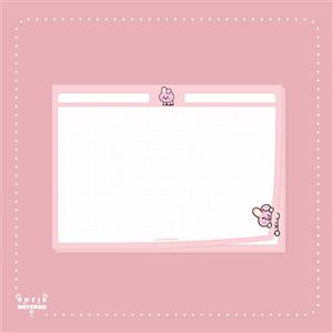 نوت پد شطرنجی BT21 طرح Cooky