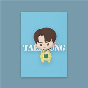 دفتر شطرنجی کیوتی مدل BTS طرح Taehyung
