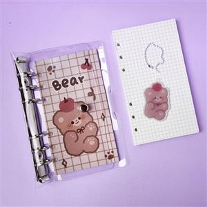 کلاسور شفاف 6 حلقه آویز دار طرح Bear 