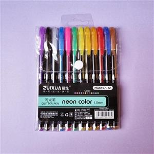 روان نویس اکلیلی برند ZUIXUA طرح Neon Color