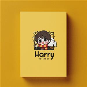 دفتر شطرنجی کیوتی طرح Harry Potter مدل Harry